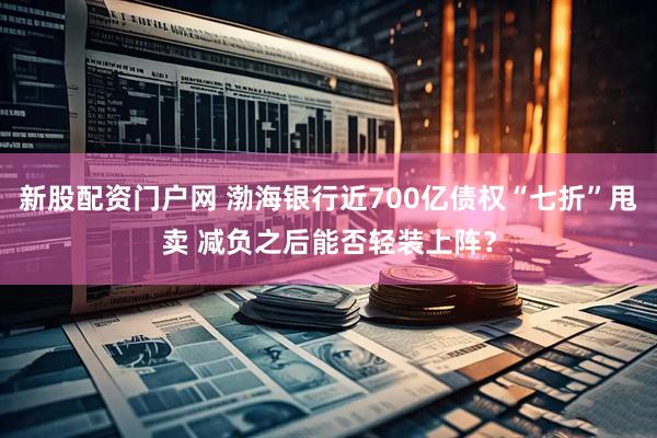 新股配资门户网 渤海银行近700亿债权“七折”甩卖 减负之后能否轻装上阵？